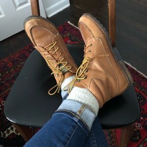 Vintage GH Bass Whiskey Leather Ankle Boots